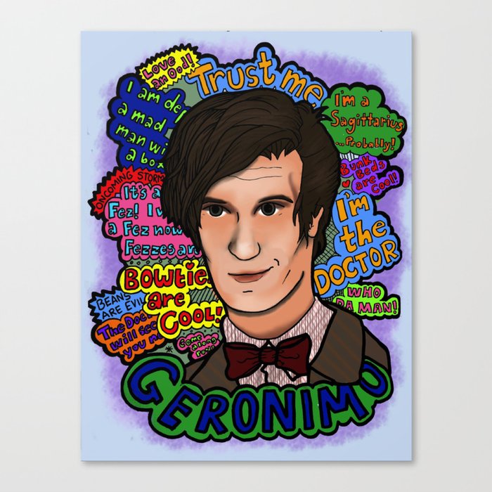 The 11th Doctor Canvas Print