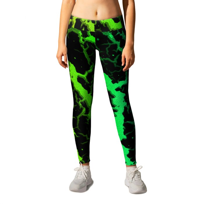 Cracked Space Lava - Rainbow RYGCB Leggings