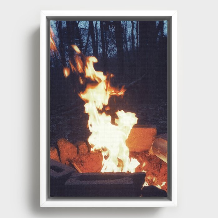 The Flame Framed Canvas