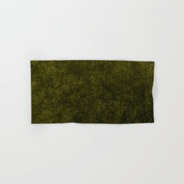 olive green velvet Hand & Bath Towel