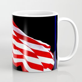 These Colors Never Run - American Flag Patriotic, Red White & Blue, Stars & Stripes, Old Glory Coffee Mug