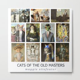 Cats of the Old Masters Metal Print | Painting, Funny, Animal 