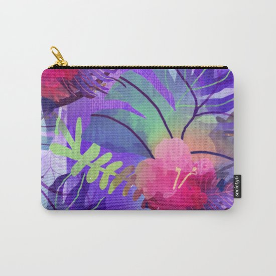 Purple Tropics Carry-All Pouch