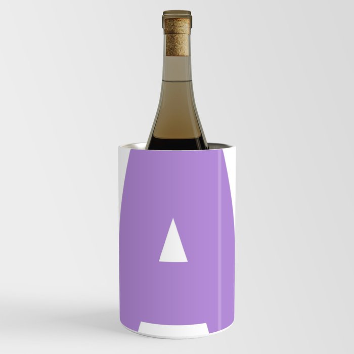 A (Lavender & White Letter) Wine Chiller