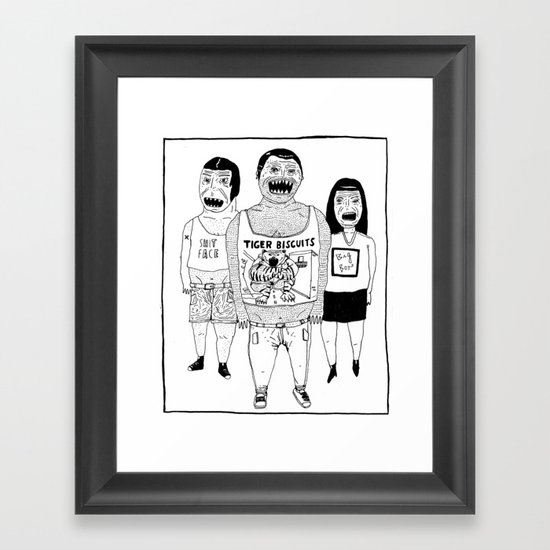 BACK OFF Framed Art Print