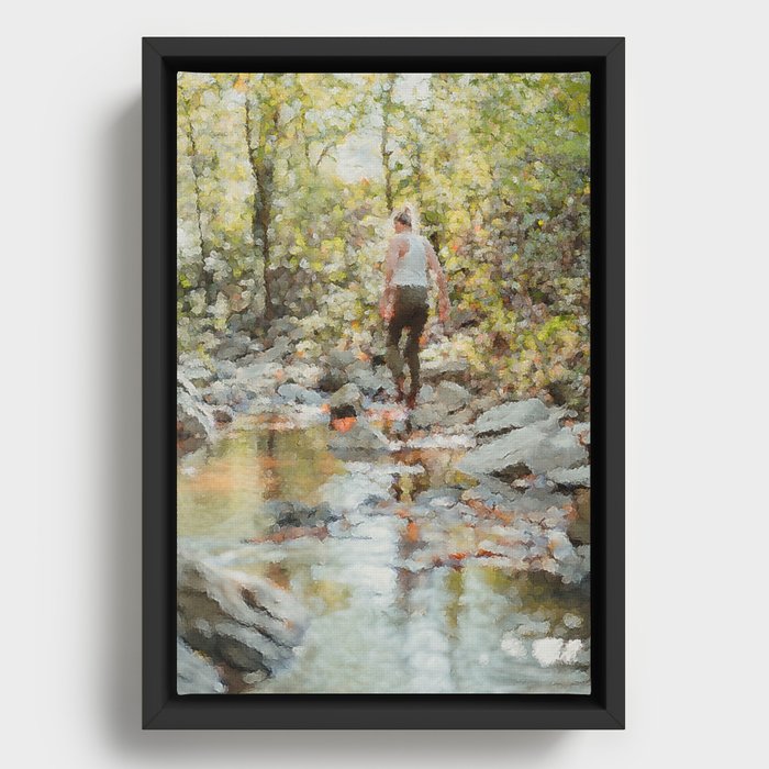 Forest Wanderer  Framed Canvas