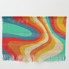 Colorful Swirls Abstract Wall Hanging