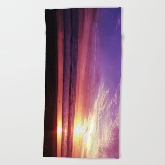 Photography + Color - Purple Daze Beach Towel