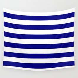 STRIPES (NAVY & WHITE) Wall Tapestry