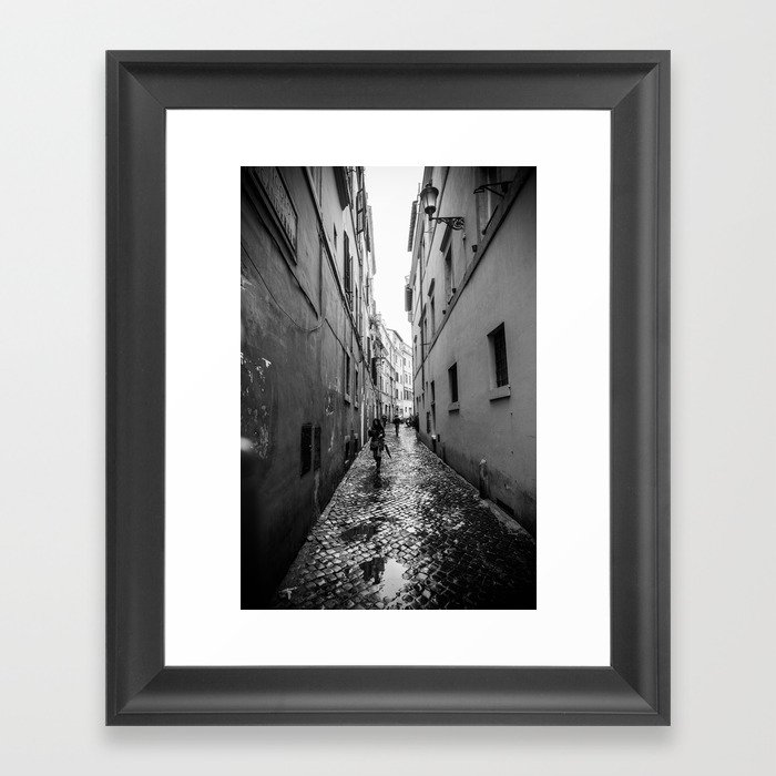 Alley Way in Rome Framed Art Print