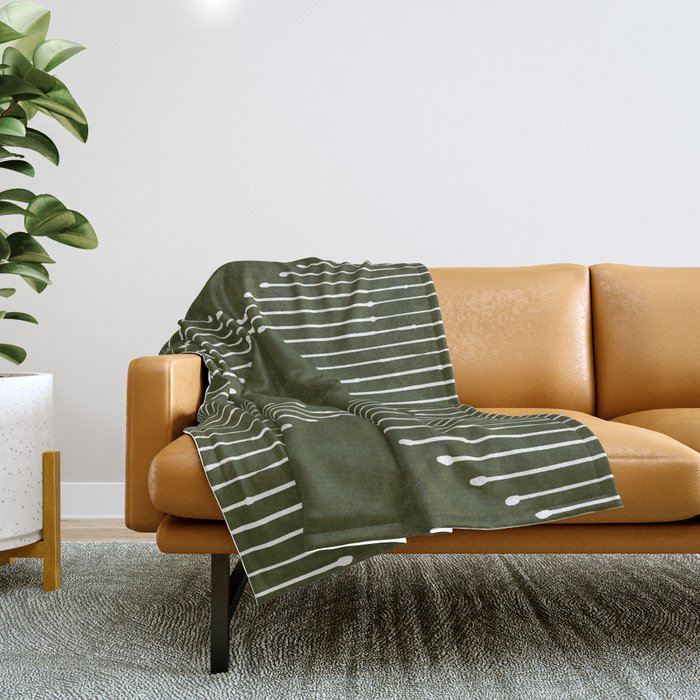 Green discount throw blankets