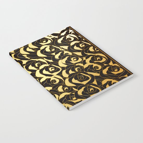Golden Roses Notebook