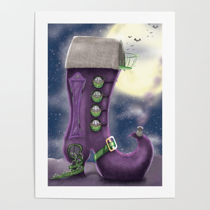 Magical Coven's Abode within the Bewitched Boot Poster