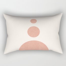 Beige Pink Arches Terracotta Art Rectangular Pillow