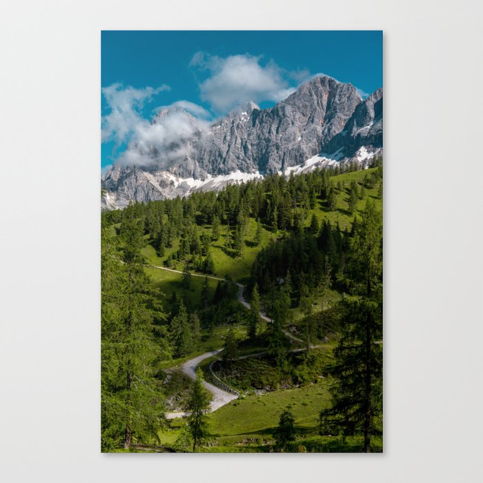 The path to the peak Canvas Print