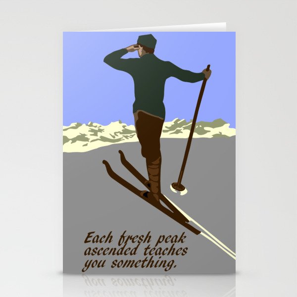 Each mountain peak you ascend Stationery Cards