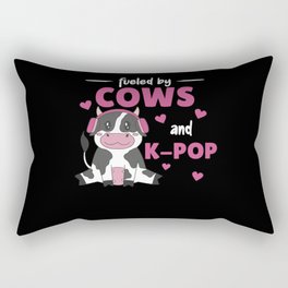 Fueled By Cows And K-pop Rectangular Pillow