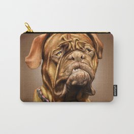 French Mastiff Dog Portrait Carry-All Pouch