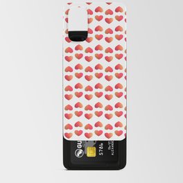 3D Gradient Heart Shape Seamless Pattern Android Card Case