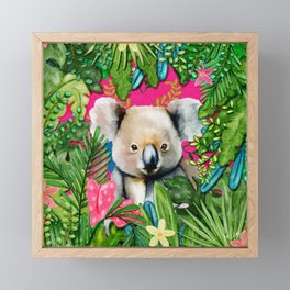 Koala in the Jungle Framed Mini Art Print
