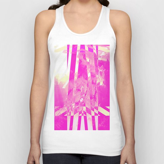 CLOUDS MINGLE WITH LINES 4 Unisex Tank Top