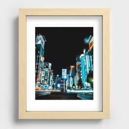 Tokyo Traffic Recessed Framed Print