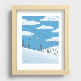Ski Slope (2016) Recessed Framed Print