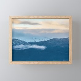 Moutains in the Alps, France Framed Mini Art Print