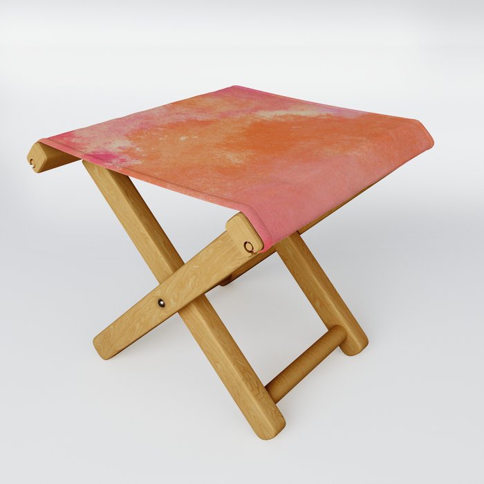 Abstrarium #23 Enter The Temple Abstract Painting Folding Stool