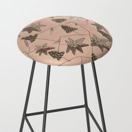  Glastraube (Glass Grapes) Grape Vine Patterned Print Bar Stool