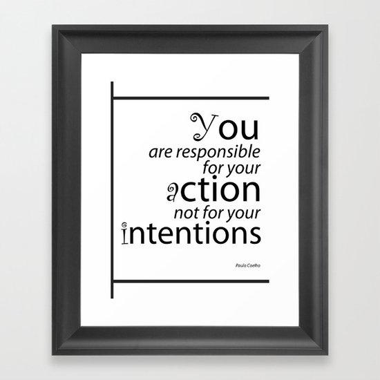 Inspirational Quotes Framed Art Print