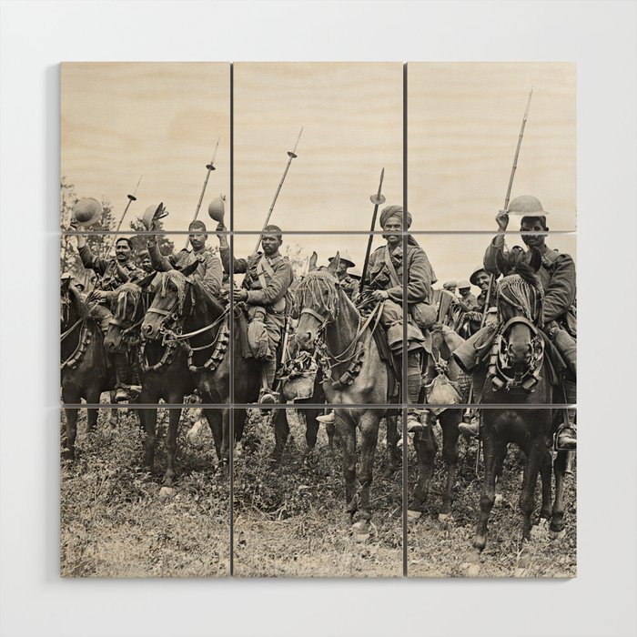20th Deccan Horse Indian Cavalry - WW1 1916 Wood Wall Art