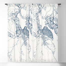 Halifax, Canada Authentic Map Illustration Blackout Curtain