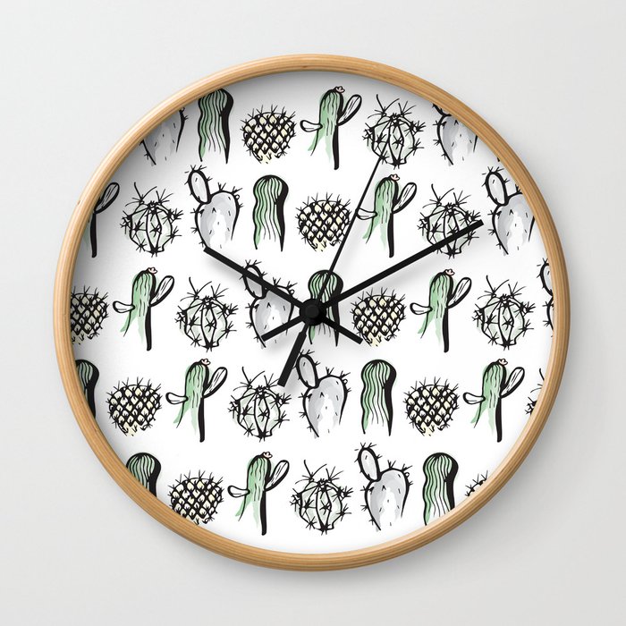 Cactus Family Wall Clock
