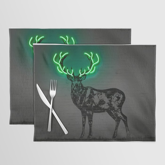 Neon LED - Deer Placemat