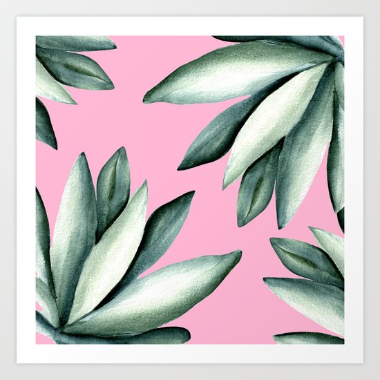 Tropical pattern Art Print