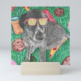 Cool Dog Mini Art Print