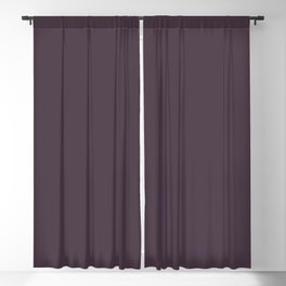 Plum Perfect dark purple solid color Blackout Curtain