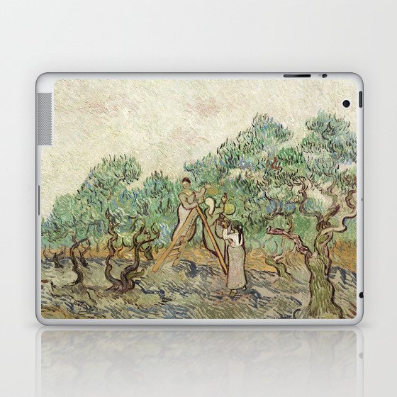 Impressionist Painting The Olive Orchard (1889) by Vincent van Gogh Laptop & iPad Skin