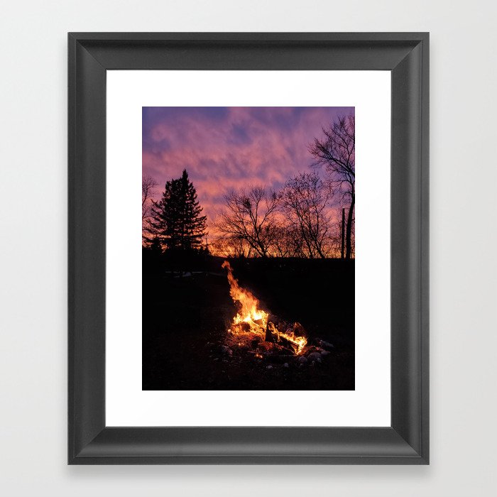 Blazing Skies Framed Art Print