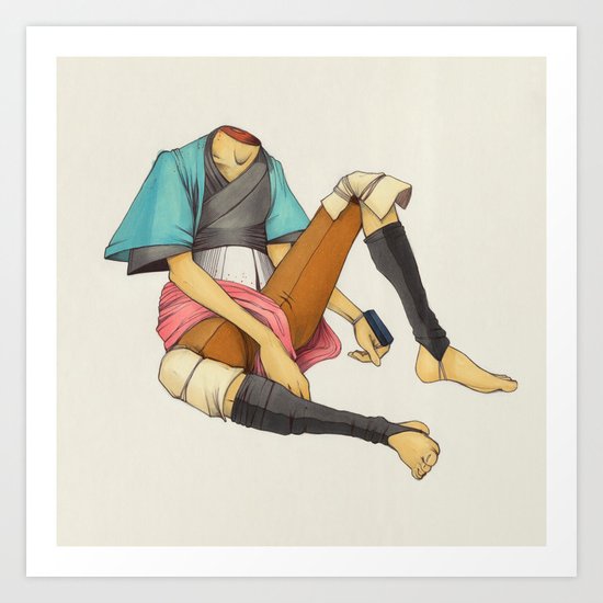When I Was Little, My Father Was Famous. (No type) Art Print