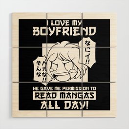 Read Mangas All Day Girlfriend Manga Wood Wall Art