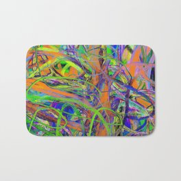 Abstract expressionist Art. Abstract Painting 75. Bath Mat