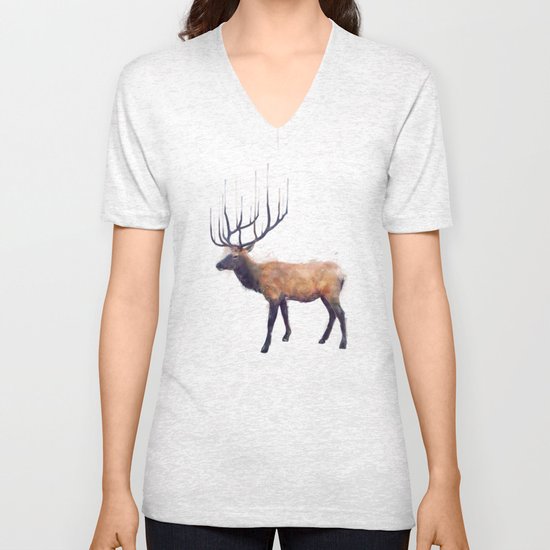 Elk // Reflect (Left) Unisex V-Neck