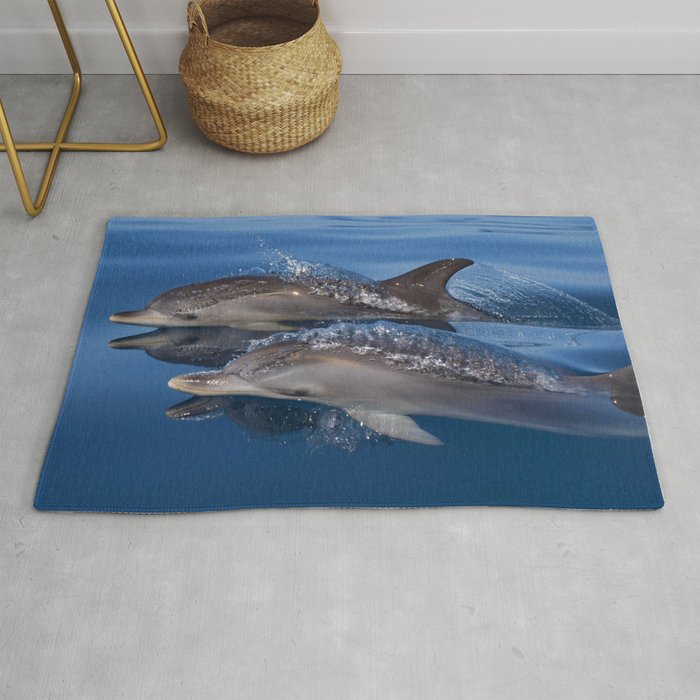 Beautiful Spotted dolphins Stenella frontalis Rug