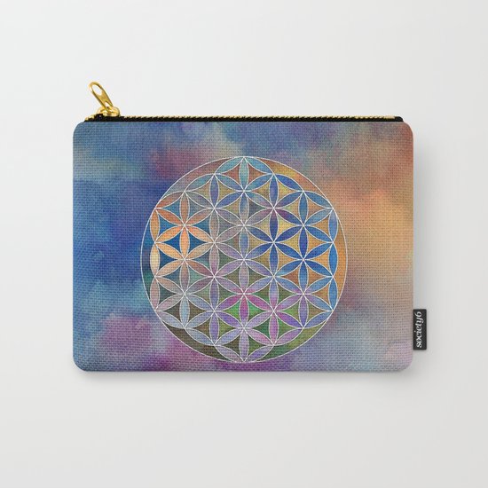 The Flower of Life in the Sky Carry-All Pouch
