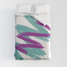 1980s Retro Abstract Pattern Duvet Cover