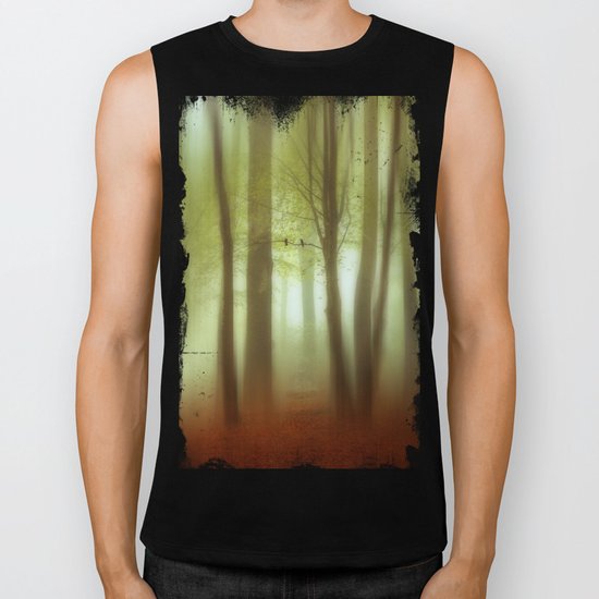 April Haze Abstract Biker Tank