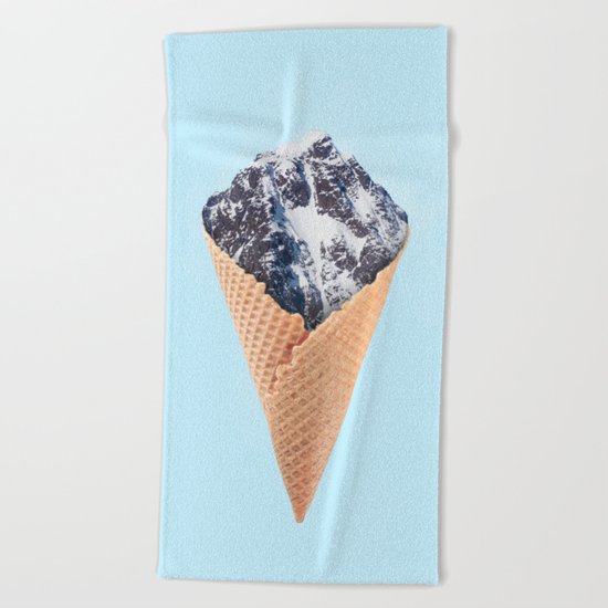 ICE CREAM MOUNTAIN Beach Towel