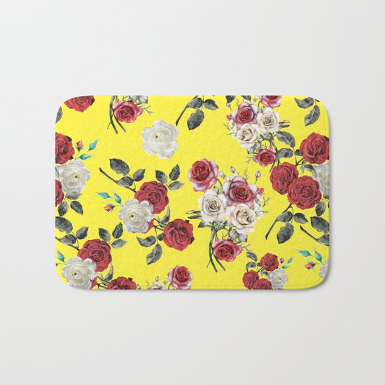 Botanical Pattern Bath Mat